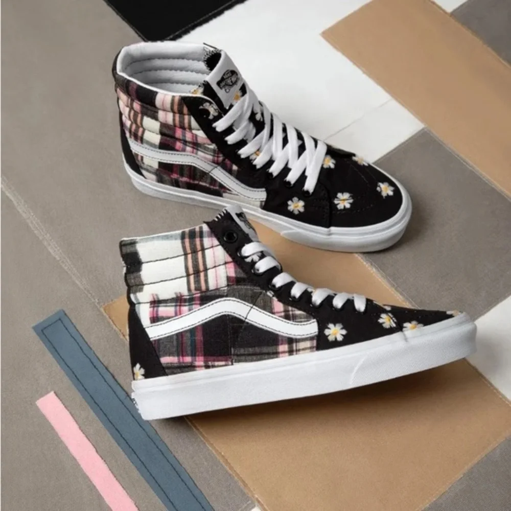 Vans Sk8-Hi Floral Plaid Patchwork VNOA7Q5NUUW